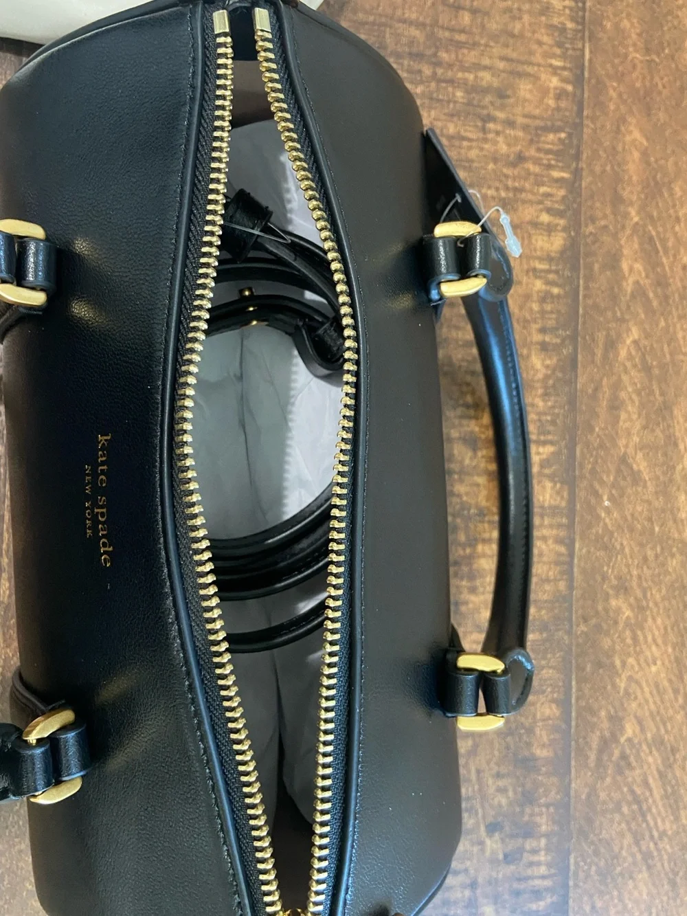 Kate Spade Icon Fine Grain Leather Small Barrel Bag
